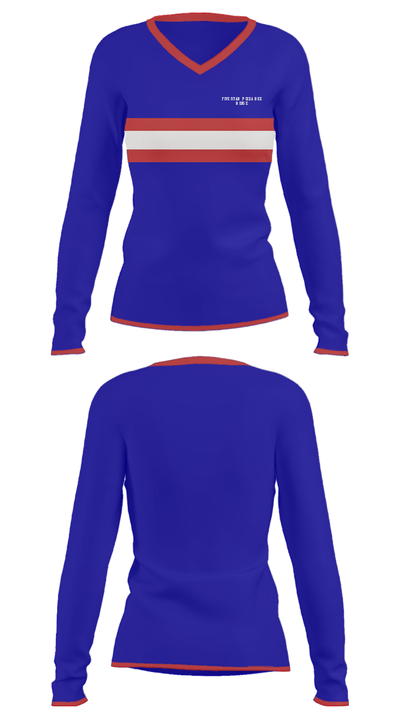 Five Star Pizza Bee Ridge 59216420 Women's Long Sleeve V-neck Shirt - 24
