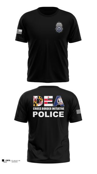 Old School Cotton Feel Shirt, DEA DC 45, Police, Teamtime, Team time, sublimation, custom sports apparel, team uniforms, spirit wear, spiritwear, sports uniforms, custom shirts, team store, custom team store, fundraiser sports, apparel fundraiser