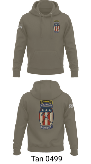 Hoodie, 2-47 infantry 3rd BRG 10th MTN, Army, Teamtime, Team time, sublimation, custom sports apparel, team uniforms, spirit wear, spiritwear, sports uniforms, custom shirts, team store, custom team store, fundraiser sports, apparel fundraiser