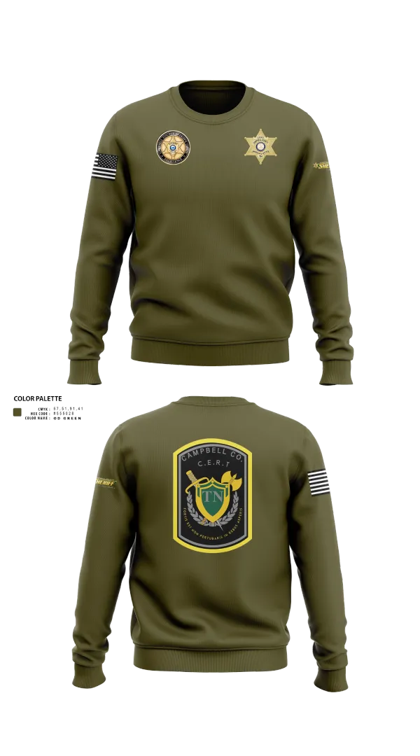 Crew Neck Sweatshirt, C.C.S.O. CERT, , Teamtime, Team time, sublimation, custom sports apparel, team uniforms, spirit wear, spiritwear, sports uniforms, custom shirts, team store, custom team store, fundraiser sports, apparel fundraiser