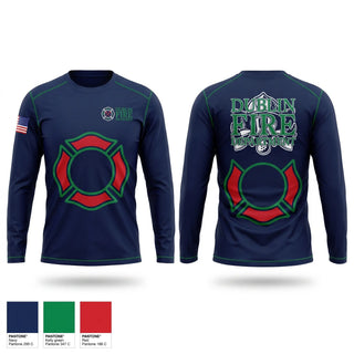 Long Sleeve Performance Shirt, Dublin Fire Department, Fire Department, Teamtime, Team time, sublimation, custom sports apparel, team uniforms, spirit wear, spiritwear, sports uniforms, custom shirts, team store, custom team store, fundraiser sports, apparel fundraiser