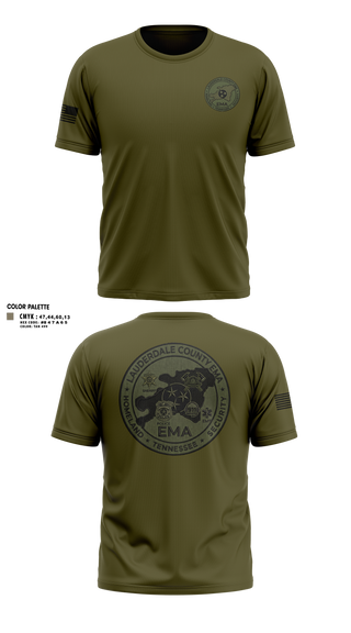 Old School Cotton Feel Shirt, Lauderdale County Emergency Management Homeland Securtiy, Fire Department, Teamtime, Team time, sublimation, custom sports apparel, team uniforms, spirit wear, spiritwear, sports uniforms, custom shirts, team store, custom team store, fundraiser sports, apparel fundraiser
