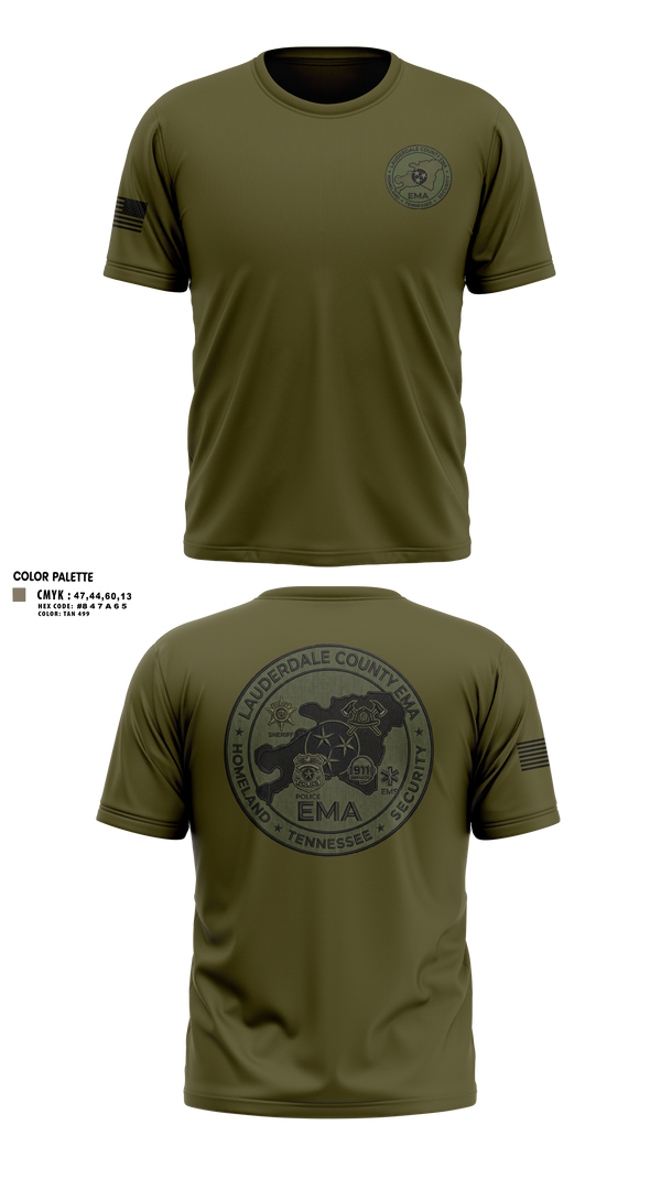Old School Cotton Feel Shirt, Lauderdale County Emergency Management Homeland Securtiy, Fire Department, Teamtime, Team time, sublimation, custom sports apparel, team uniforms, spirit wear, spiritwear, sports uniforms, custom shirts, team store, custom team store, fundraiser sports, apparel fundraiser