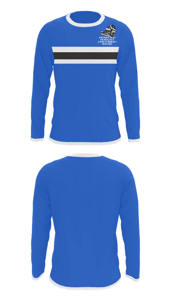 Long Sleeve Performance Shirt, Northern Valley Regional High School at Demarest Wrestling, Wrestling, Teamtime, Team time, sublimation, custom sports apparel, team uniforms, spirit wear, spiritwear, sports uniforms, custom shirts, team store, custom team store, fundraiser sports, apparel fundraiser