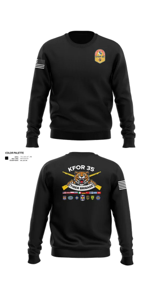 Crew Neck Sweatshirt, 256th Infantry Brigade Combat Team, National Guard, Teamtime, Team time, sublimation, custom sports apparel, team uniforms, spirit wear, spiritwear, sports uniforms, custom shirts, team store, custom team store, fundraiser sports, apparel fundraiser