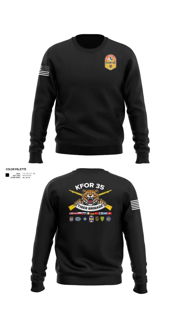 Crew Neck Sweatshirt, 256th Infantry Brigade Combat Team, National Guard, Teamtime, Team time, sublimation, custom sports apparel, team uniforms, spirit wear, spiritwear, sports uniforms, custom shirts, team store, custom team store, fundraiser sports, apparel fundraiser