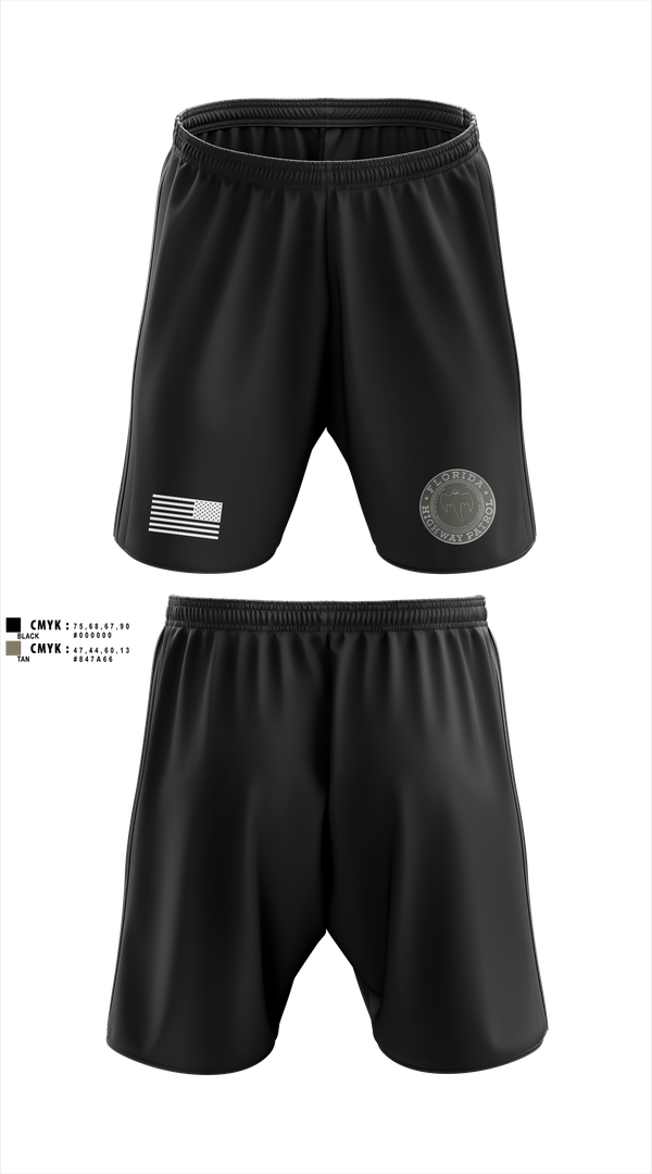 Athletic Shorts With Pockets, Florida Highway Patrol, , Teamtime, Team time, sublimation, custom sports apparel, team uniforms, spirit wear, spiritwear, sports uniforms, custom shirts, team store, custom team store, fundraiser sports, apparel fundraiser