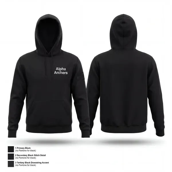 Hoodie, Alpha Archers, Army, Teamtime, Team time, sublimation, custom sports apparel, team uniforms, spirit wear, spiritwear, sports uniforms, custom shirts, team store, custom team store, fundraiser sports, apparel fundraiser