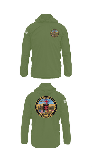 Windbreaker, 387th Medical Logistics Company, Army, Teamtime, Team time, sublimation, custom sports apparel, team uniforms, spirit wear, spiritwear, sports uniforms, custom shirts, team store, custom team store, fundraiser sports, apparel fundraiser