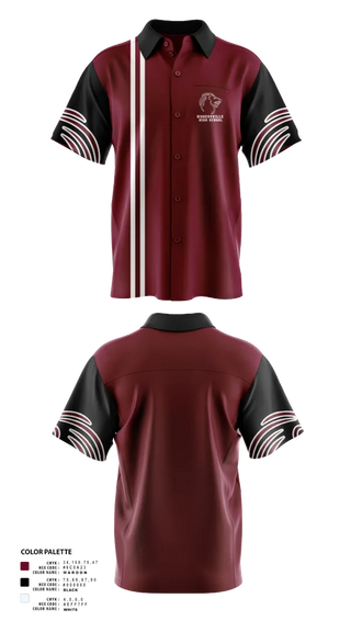 Short Sleeve Bowling Jersey, Biggersville High School, Bowling, Teamtime, Team time, sublimation, custom sports apparel, team uniforms, spirit wear, spiritwear, sports uniforms, custom shirts, team store, custom team store, fundraiser sports, apparel fundraiser