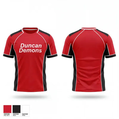 Duncan Demons 76908817 Old School Cotton Feel Shirt - 1