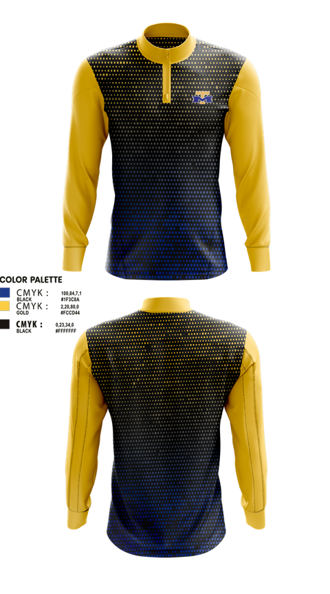 Quarter Zip Jacket, IDEA McAllen, Wrestling, Teamtime, Team time, sublimation, custom sports apparel, team uniforms, spirit wear, spiritwear, sports uniforms, custom shirts, team store, custom team store, fundraiser sports, apparel fundraiser