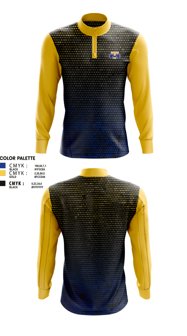 Quarter Zip Jacket, IDEA McAllen, Wrestling, Teamtime, Team time, sublimation, custom sports apparel, team uniforms, spirit wear, spiritwear, sports uniforms, custom shirts, team store, custom team store, fundraiser sports, apparel fundraiser