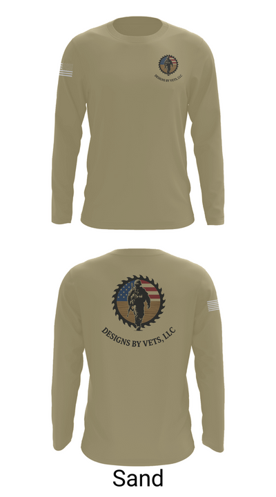 Designs By Vets 85600951 Long Sleeve Performance Shirt 86