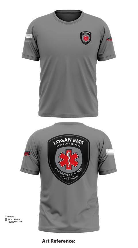 Short Sleeve Performance Shirt, Logan EMS, , Teamtime, Team time, sublimation, custom sports apparel, team uniforms, spirit wear, spiritwear, sports uniforms, custom shirts, team store, custom team store, fundraiser sports, apparel fundraiser