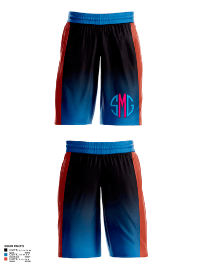 Smashers 67252206 Mens Basketball Shorts 1