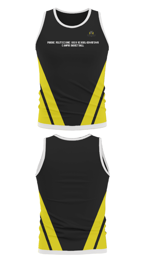 Tank Top, Purdue Polytechnic High School-Downtown Campus Basketball, Women's Basketball, Teamtime, Team time, sublimation, custom sports apparel, team uniforms, spirit wear, spiritwear, sports uniforms, custom shirts, team store, custom team store, fundraiser sports, apparel fundraiser