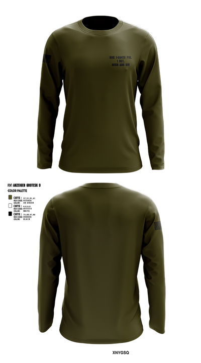 HHC 1-504TH PIR, 1 BCT, 82ND ABN DIV 37932169 Long Sleeve Performance Shirt 4