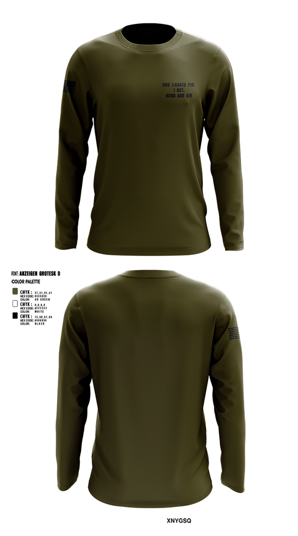 Long Sleeve Performance Shirt, HHC 1-504TH PIR, 1 BCT, 82ND ABN DIV, , Teamtime, Team time, sublimation, custom sports apparel, team uniforms, spirit wear, spiritwear, sports uniforms, custom shirts, team store, custom team store, fundraiser sports, apparel fundraiser