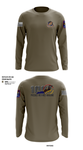 Long Sleeve Performance Shirt, 100th Missile Defense Brigade, , Teamtime, Team time, sublimation, custom sports apparel, team uniforms, spirit wear, spiritwear, sports uniforms, custom shirts, team store, custom team store, fundraiser sports, apparel fundraiser