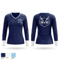 Night Owls Women's Long Sleeve V-neck Shirt - 1