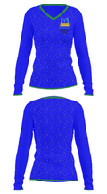 Meridian Public Charter School 9992956 Women's Long Sleeve V-neck Shirt - 33