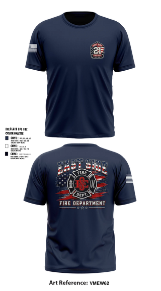 Short Sleeve Performance Shirt, East Side Fire Department (Belleville), Fire Department, Teamtime, Team time, sublimation, custom sports apparel, team uniforms, spirit wear, spiritwear, sports uniforms, custom shirts, team store, custom team store, fundraiser sports, apparel fundraiser