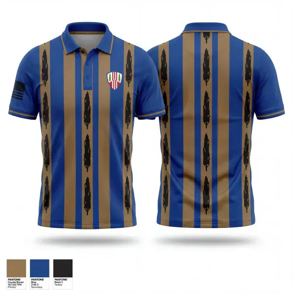 Short Sleeve Performance Polo, 369th sustainment brigade, Army, Teamtime, Team time, sublimation, custom sports apparel, team uniforms, spirit wear, spiritwear, sports uniforms, custom shirts, team store, custom team store, fundraiser sports, apparel fundraiser