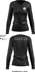 FearLifestyle 46237341 Women's Long Sleeve V-neck Shirt - 102