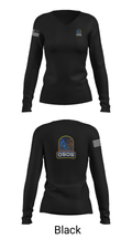OSOS CONCRETE LLC 97572921 Women's Long Sleeve V-neck Shirt - 13