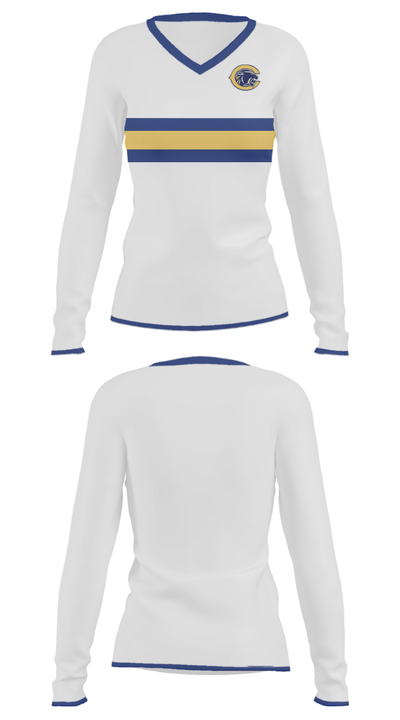 Collingswood High School Wrestling 86426315 Women's Long Sleeve V-neck Shirt - 31