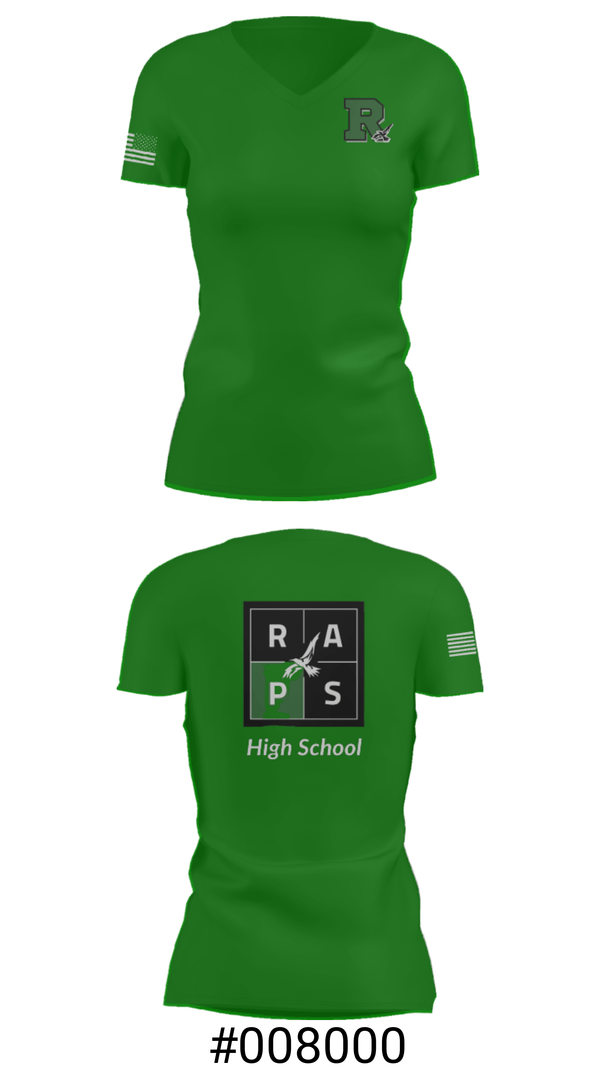 Women's Short Sleeve Vneck Shirt, Rapoport Academy Public School-Meyer High School Basketball, Women's Basketball, Teamtime, Team time, sublimation, custom sports apparel, team uniforms, spirit wear, spiritwear, sports uniforms, custom shirts, team store, custom team store, fundraiser sports, apparel fundraiser