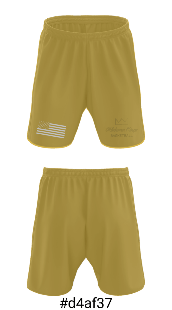 Athletic Shorts With Pockets, Oklahoma Kings Basketball, Men's Basketball, Teamtime, Team time, sublimation, custom sports apparel, team uniforms, spirit wear, spiritwear, sports uniforms, custom shirts, team store, custom team store, fundraiser sports, apparel fundraiser