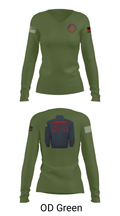 Jasper County Fire Rescue 11474467 Women's Long Sleeve V-neck Shirt - 31