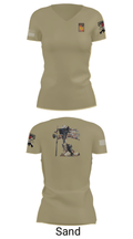 18th FA BDE Airborne 33985132 Women's Short Sleeve V-neck Shirt - 44