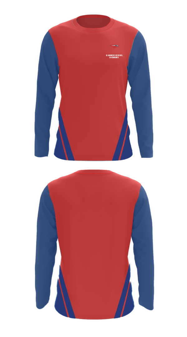 Long Sleeve Performance Shirt, Hammond School Swimming, Swimming, Teamtime, Team time, sublimation, custom sports apparel, team uniforms, spirit wear, spiritwear, sports uniforms, custom shirts, team store, custom team store, fundraiser sports, apparel fundraiser