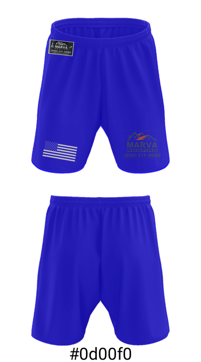 Marva Roofing 1081209 Athletic Shorts With Pockets - 15