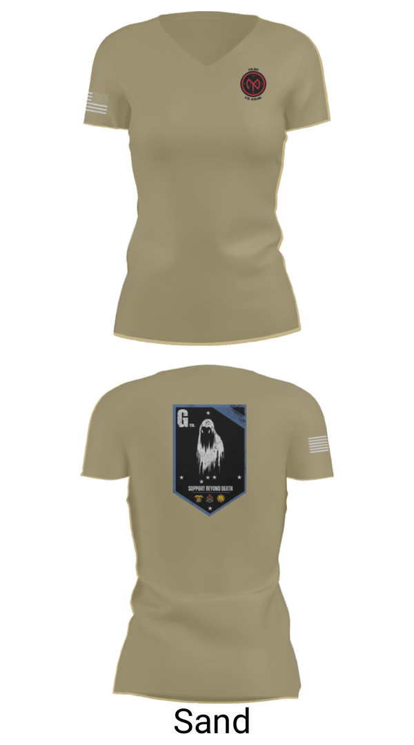 Women's Short Sleeve Vneck Shirt, , Army, Teamtime, Team time, sublimation, custom sports apparel, team uniforms, spirit wear, spiritwear, sports uniforms, custom shirts, team store, custom team store, fundraiser sports, apparel fundraiser