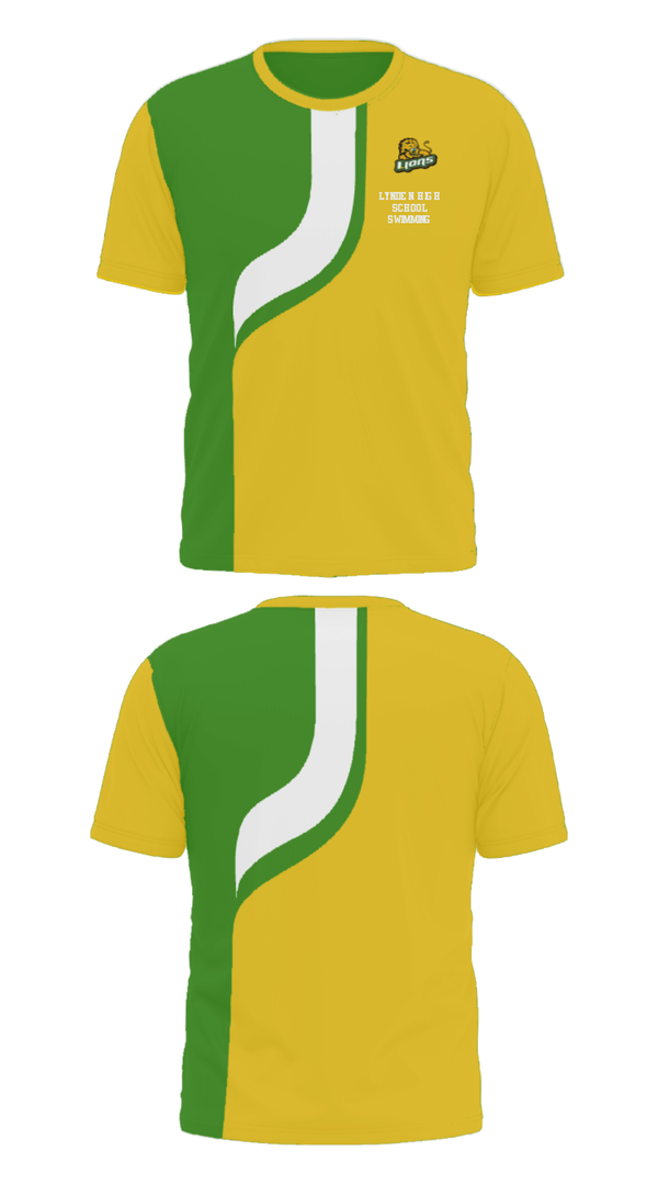 Short Sleeve Performance Shirt, Lynden High School Swimming, Swimming, Teamtime, Team time, sublimation, custom sports apparel, team uniforms, spirit wear, spiritwear, sports uniforms, custom shirts, team store, custom team store, fundraiser sports, apparel fundraiser
