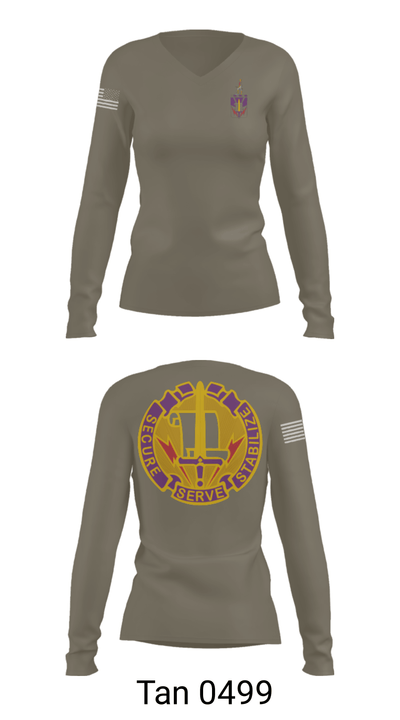 405th Civil Affairs Battalion 83178840 Women's Long Sleeve V-neck Shirt - 39
