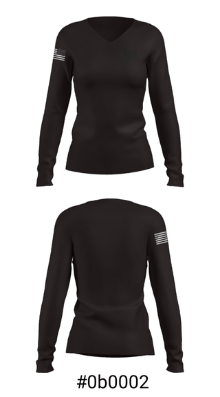 Women's Long Sleeve Vneck Shirt, ACADEMY AT PALUMBO GRIFFINS, Spirit Store, Teamtime, Team time, sublimation, custom sports apparel, team uniforms, spirit wear, spiritwear, sports uniforms, custom shirts, team store, custom team store, fundraiser sports, apparel fundraiser