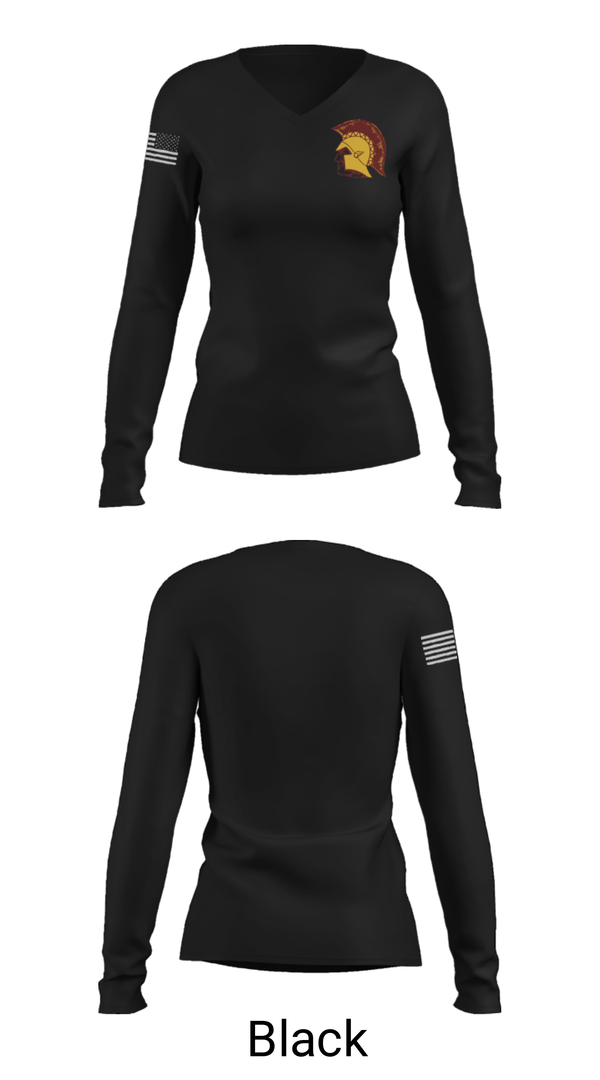 Women's Long Sleeve Vneck Shirt, Hillsboro High School Swimming, Swimming, Teamtime, Team time, sublimation, custom sports apparel, team uniforms, spirit wear, spiritwear, sports uniforms, custom shirts, team store, custom team store, fundraiser sports, apparel fundraiser