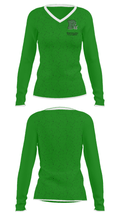 Rapoport Academy Public School-Meyer High School Basketball 55770827 Women's Long Sleeve V-neck Shirt - 34