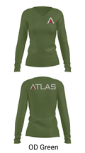 ATLAS 52779746 Women's Long Sleeve V-neck Shirt - 31