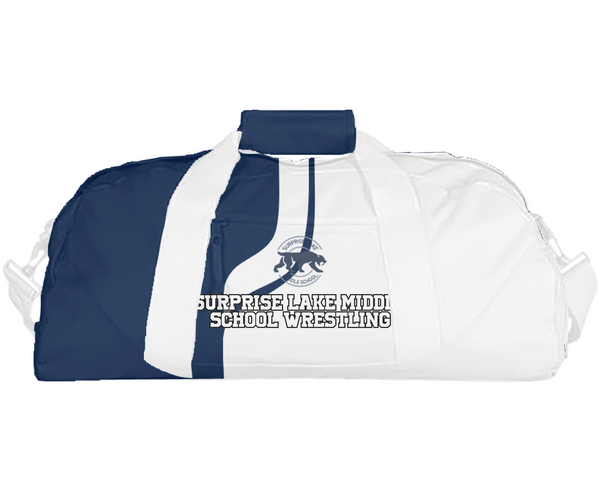 Duffle Bag, Surprise Lake Middle School Wrestling, Wrestling, Teamtime, Team time, sublimation, custom sports apparel, team uniforms, spirit wear, spiritwear, sports uniforms, custom shirts, team store, custom team store, fundraiser sports, apparel fundraiser