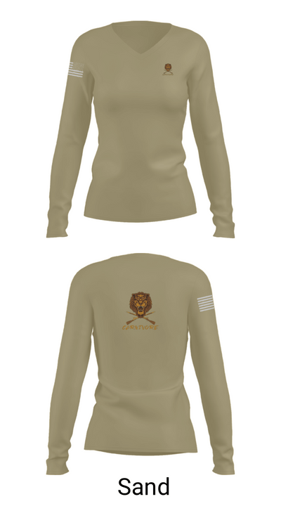 1-9 cav 77516871 Women's Long Sleeve V-neck Shirt - 47