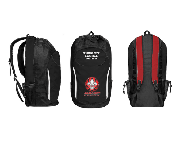 Gear Bag, Beaumont Youth Basketball Association, Men's Basketball, Teamtime, Team time, sublimation, custom sports apparel, team uniforms, spirit wear, spiritwear, sports uniforms, custom shirts, team store, custom team store, fundraiser sports, apparel fundraiser