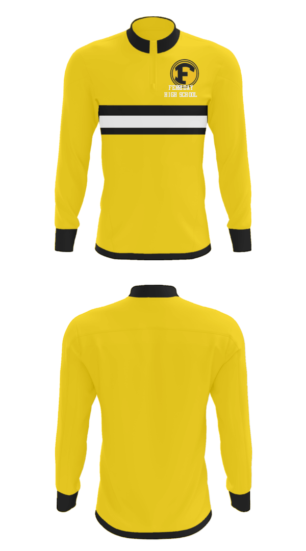 Quarter Zip Jacket, Ferriday High School, Spirit Store, Teamtime, Team time, sublimation, custom sports apparel, team uniforms, spirit wear, spiritwear, sports uniforms, custom shirts, team store, custom team store, fundraiser sports, apparel fundraiser