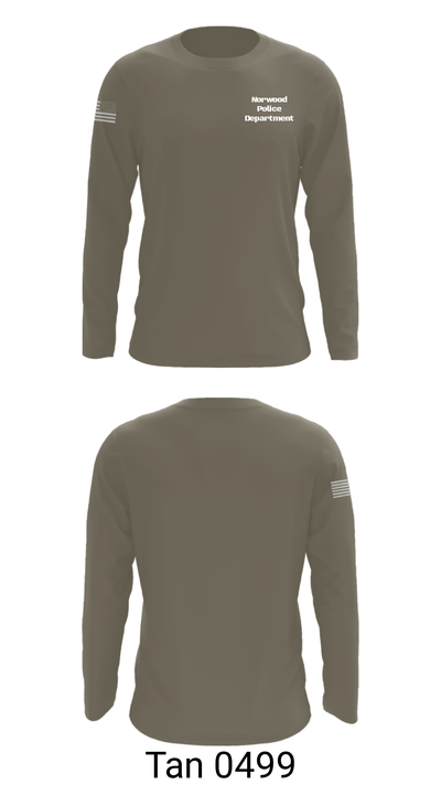 Norwood Police Department 36096793 Long Sleeve Performance Shirt - 35