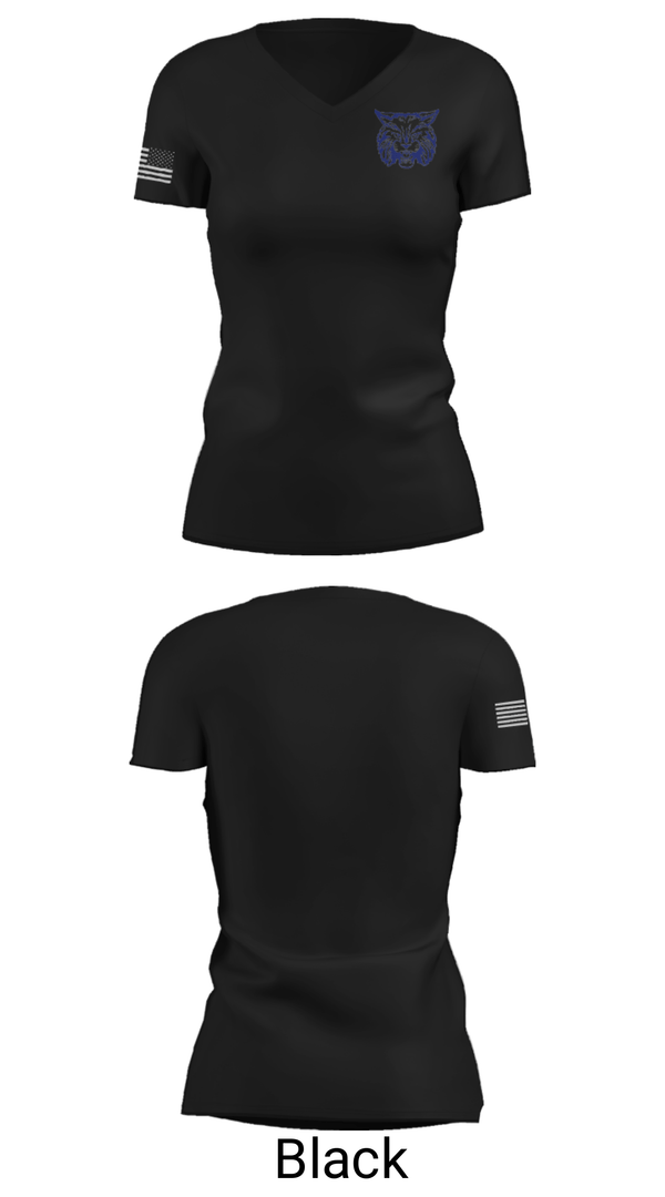 Women's Short Sleeve Vneck Shirt, Troutman Middle School, Spirit Store, Teamtime, Team time, sublimation, custom sports apparel, team uniforms, spirit wear, spiritwear, sports uniforms, custom shirts, team store, custom team store, fundraiser sports, apparel fundraiser